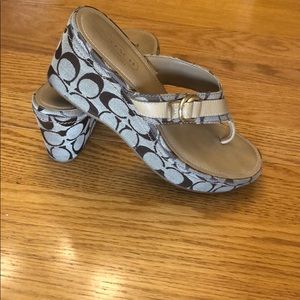 Coach wedge sandals